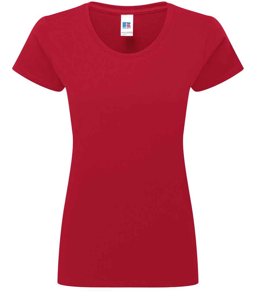 Russell Ladies Authentic Classic Ringspun T-Shirt | Classic Red