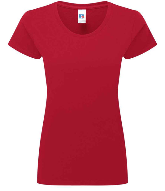 Russell Ladies Authentic Classic Ringspun T-Shirt | Classic Red