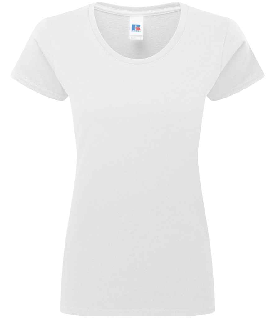 Russell Ladies Authentic Classic Ringspun T-Shirt | White