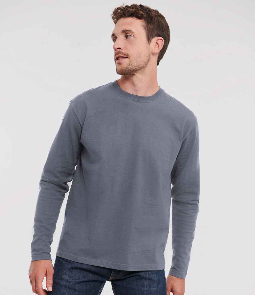 Russell Classic Long Sleeve T-Shirt | Convoy Grey