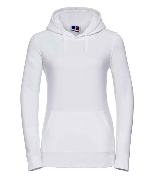 Russell Ladies Authentic Hooded Sweatshirt | White
