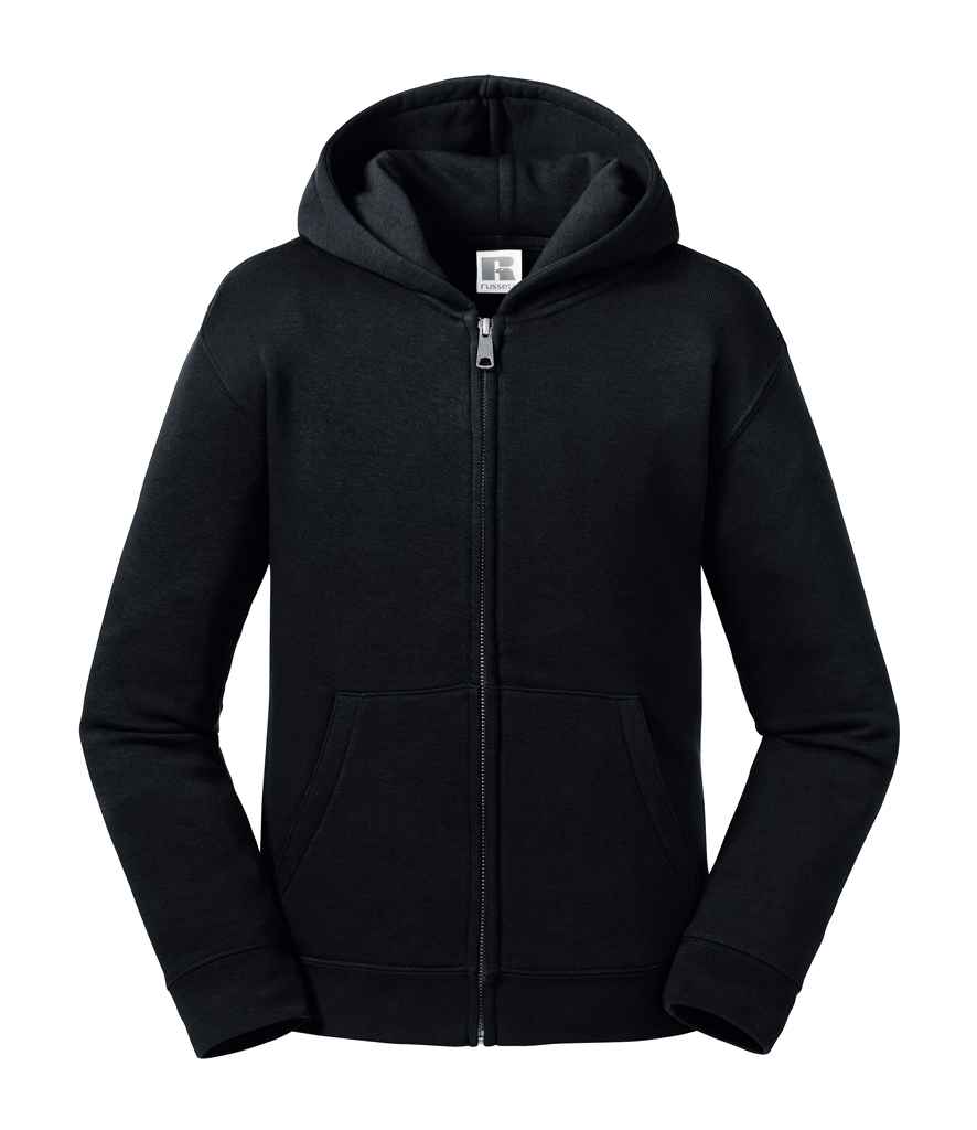 Russell Kids Authentic Zip Hooded Sweatshirt | Black