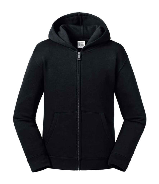 Russell Kids Authentic Zip Hooded Sweatshirt | Black