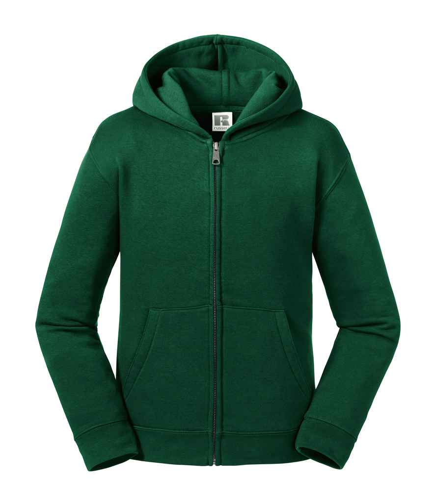 Russell Kids Authentic Zip Hooded Sweatshirt | Bottle Green
