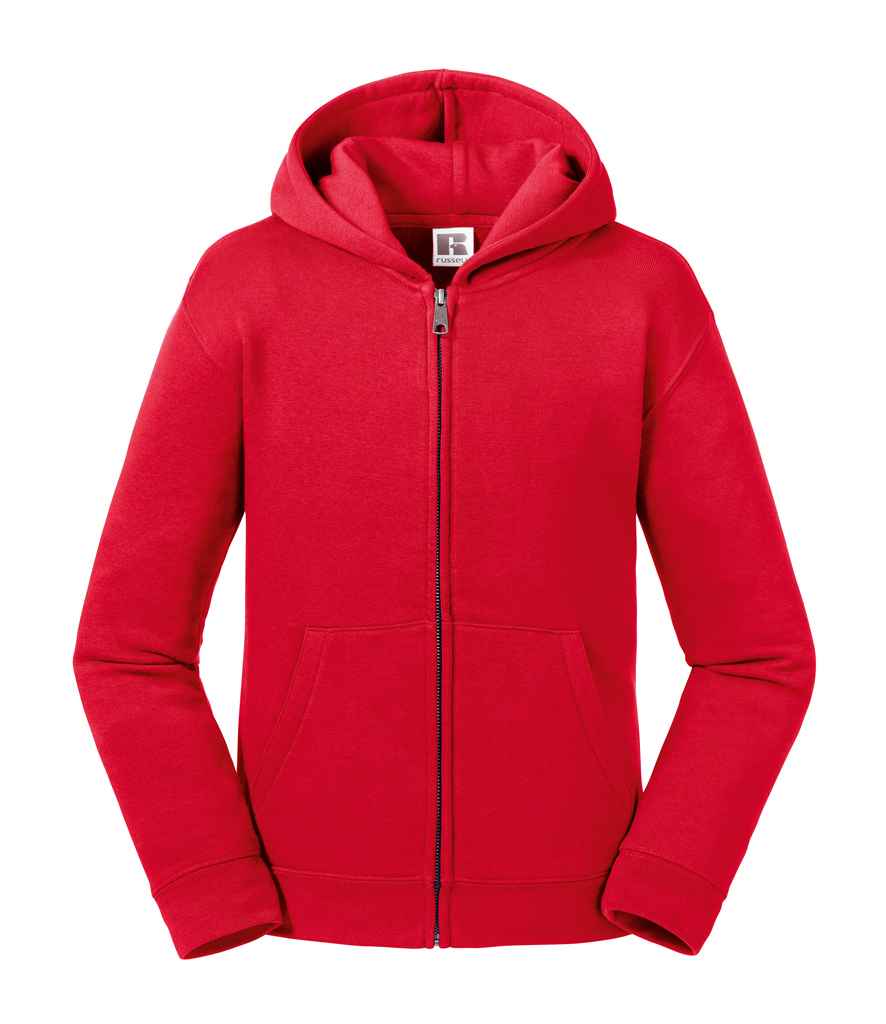 Russell Kids Authentic Zip Hooded Sweatshirt | Classic Red