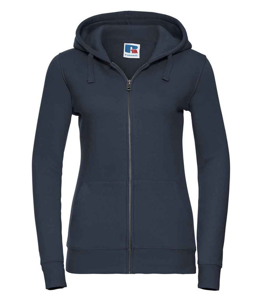 Russell Ladies Authentic Zip Hooded Sweatshirt | French Navy