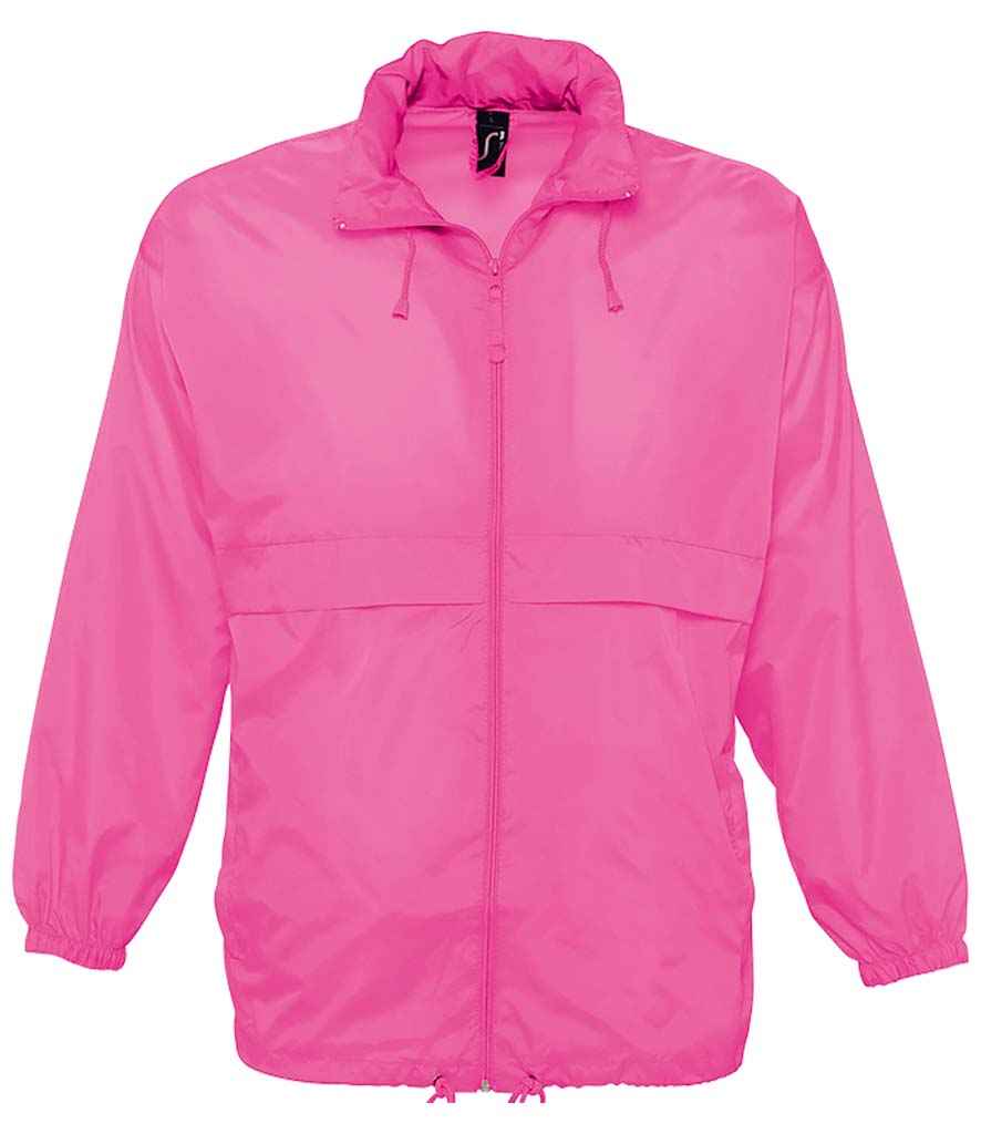 SOL'S Unisex Surf Windbreaker Jacket | Neon Pink