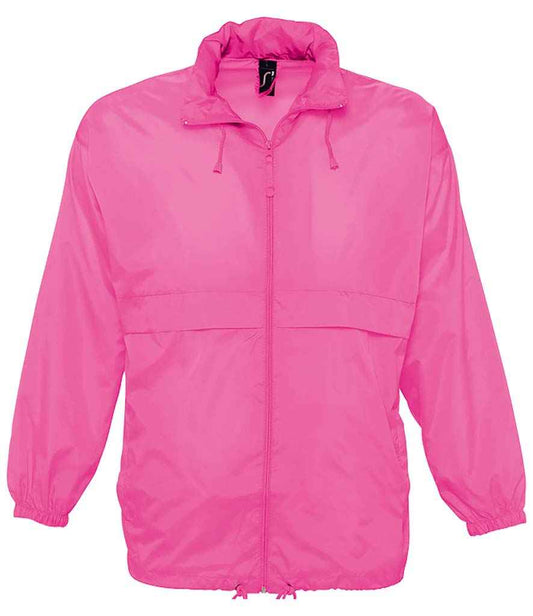 SOL'S Unisex Surf Windbreaker Jacket | Neon Pink