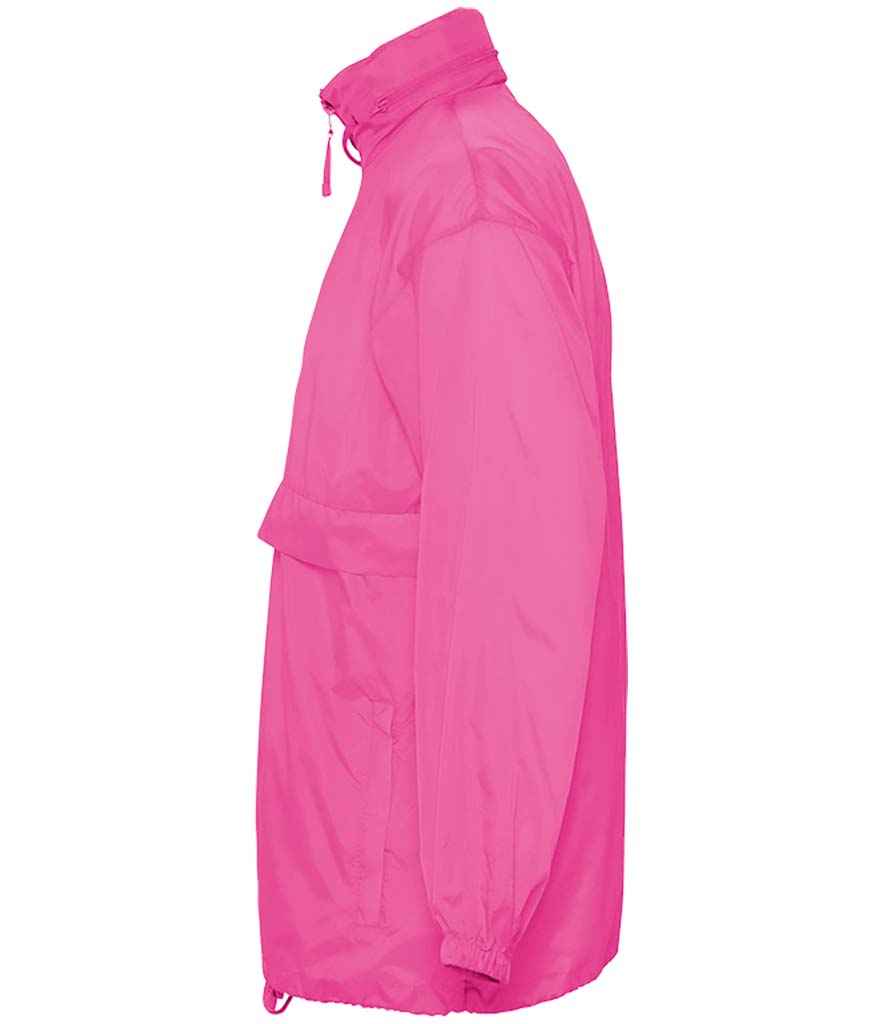 SOL'S Unisex Surf Windbreaker Jacket | Neon Pink