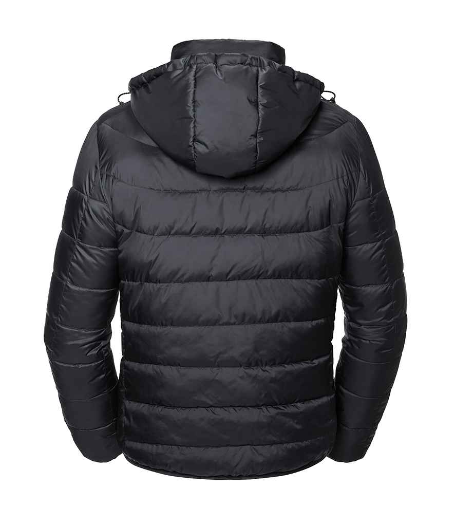 Russell Hooded Nano Padded Jacket | Black
