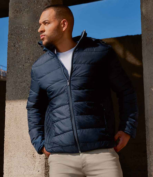 Russell Hooded Nano Padded Jacket | French Navy