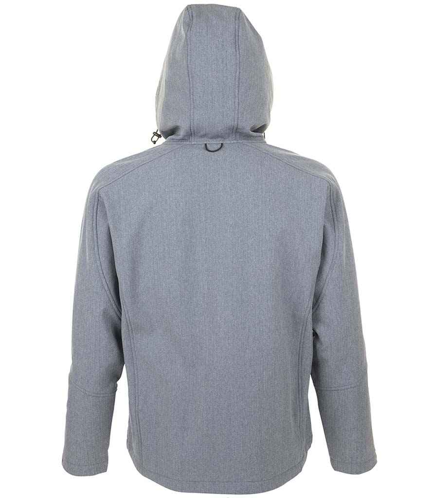 SOL'S Replay Hooded Soft Shell Jacket | Grey Marl