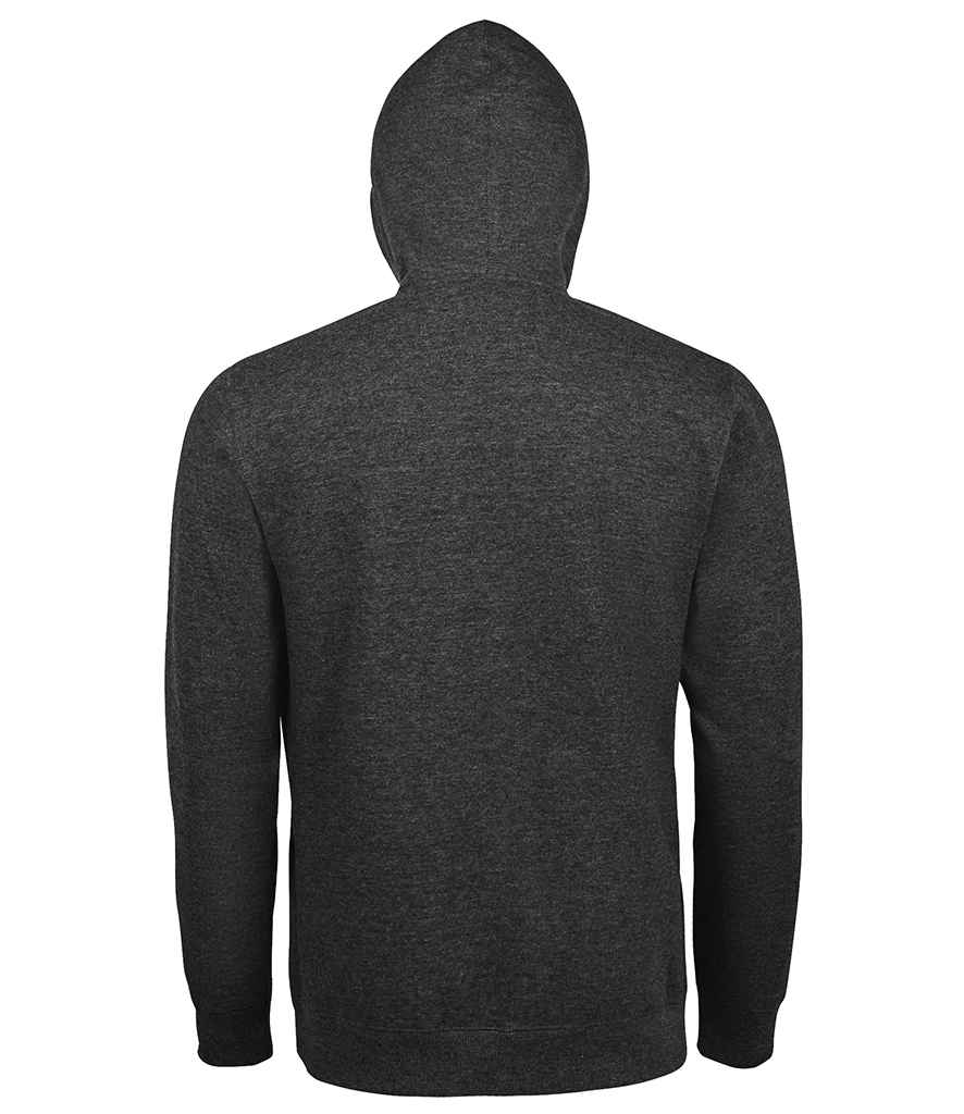 SOL'S Seven Zip Hooded Sweatshirt | Charcoal Marl