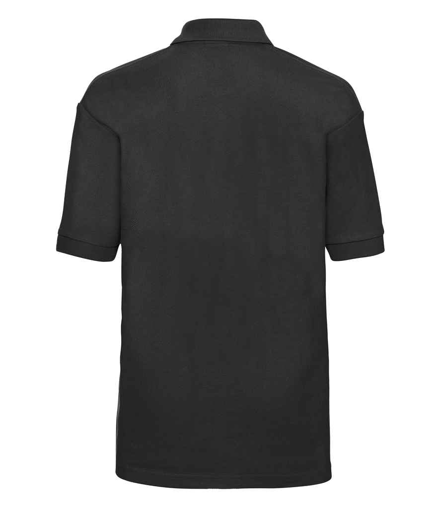 Russell Schoolgear Kids Poly/Cotton Piqué Polo Shirt | Black