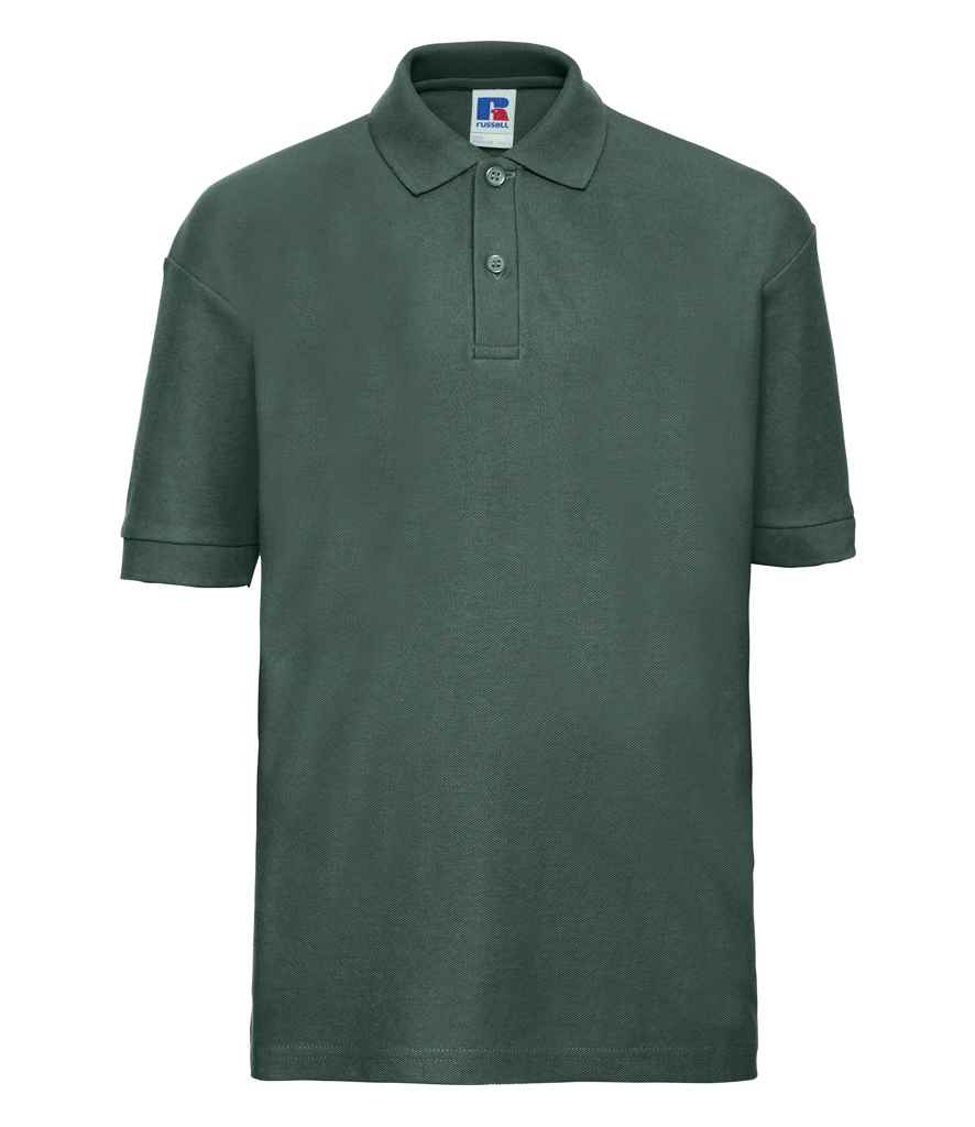 Russell Schoolgear Kids Poly/Cotton Piqué Polo Shirt | Bottle Green