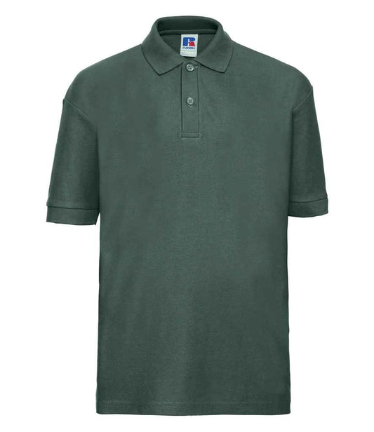 Russell Schoolgear Kids Poly/Cotton Piqué Polo Shirt | Bottle Green