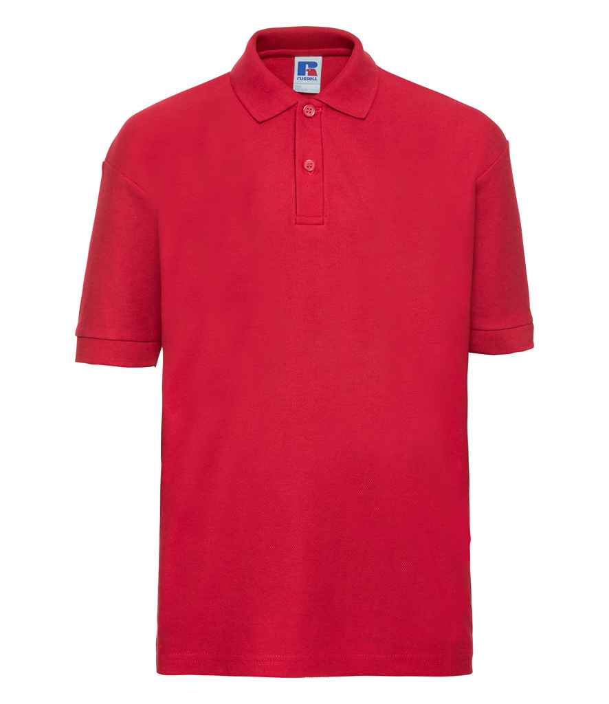 Russell Schoolgear Kids Poly/Cotton Piqué Polo Shirt | Bright Red