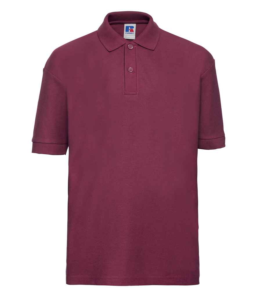 Russell Schoolgear Kids Poly/Cotton Piqué Polo Shirt | Burgundy