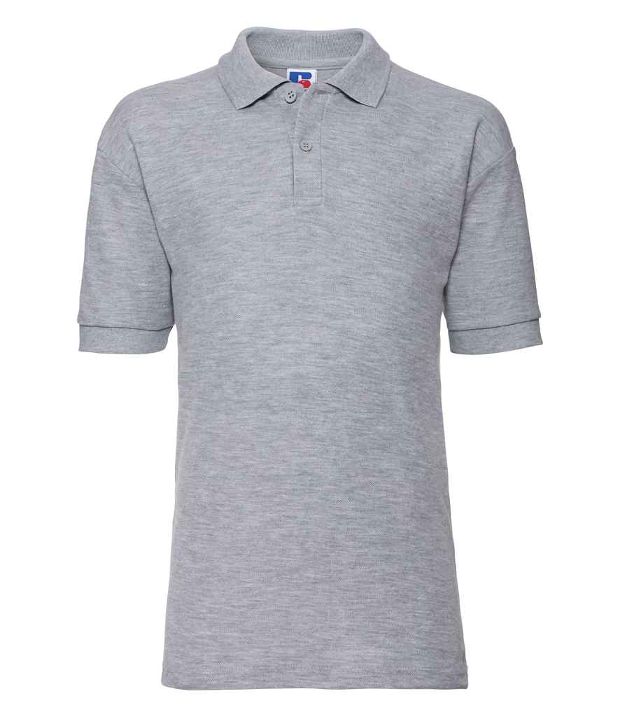 Russell Schoolgear Kids Poly/Cotton Piqué Polo Shirt | Light Oxford