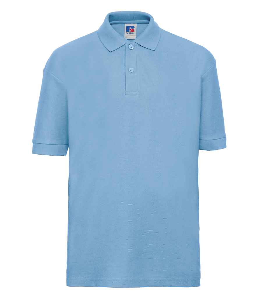 Russell Schoolgear Kids Poly/Cotton Piqué Polo Shirt | Sky Blue