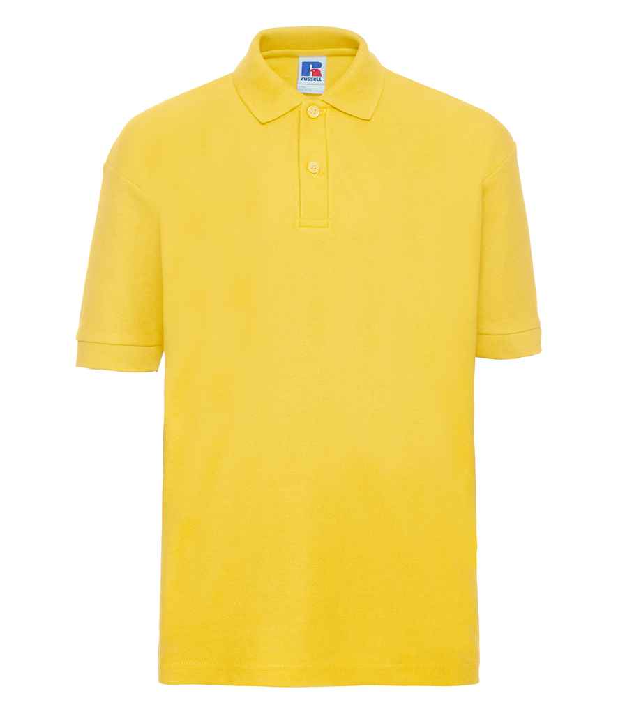 Russell Schoolgear Kids Poly/Cotton Piqué Polo Shirt | Yellow