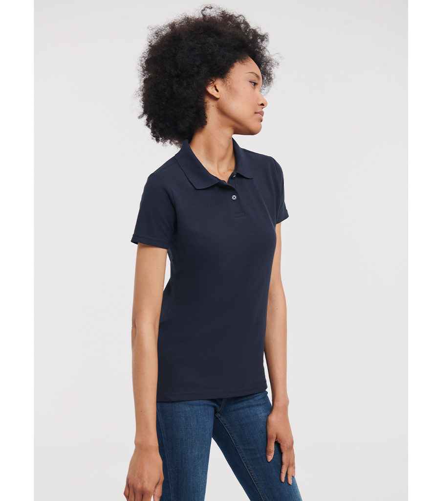 Russell Ladies Classic Poly/Cotton Piqué Polo Shirt | Black