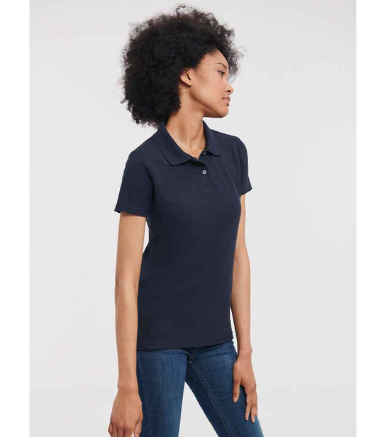 Russell Ladies Classic Poly/Cotton Piqué Polo Shirt | Black
