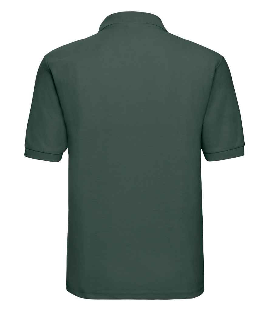 Russell Poly/Cotton Piqué Polo Shirt | Bottle Green