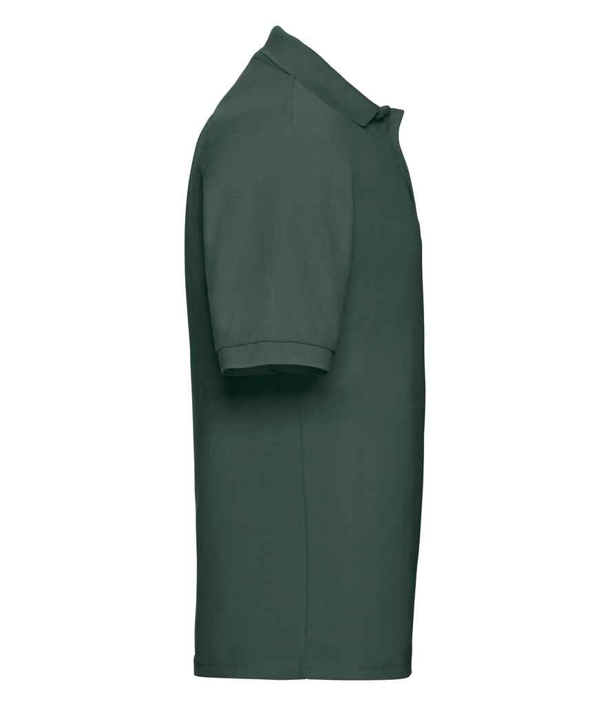 Russell Poly/Cotton Piqué Polo Shirt | Bottle Green
