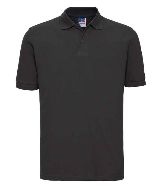 Russell Classic Cotton Piqué Polo Shirt | Black