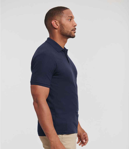 Russell Authentic Eco Piqué Polo Shirt | French Navy