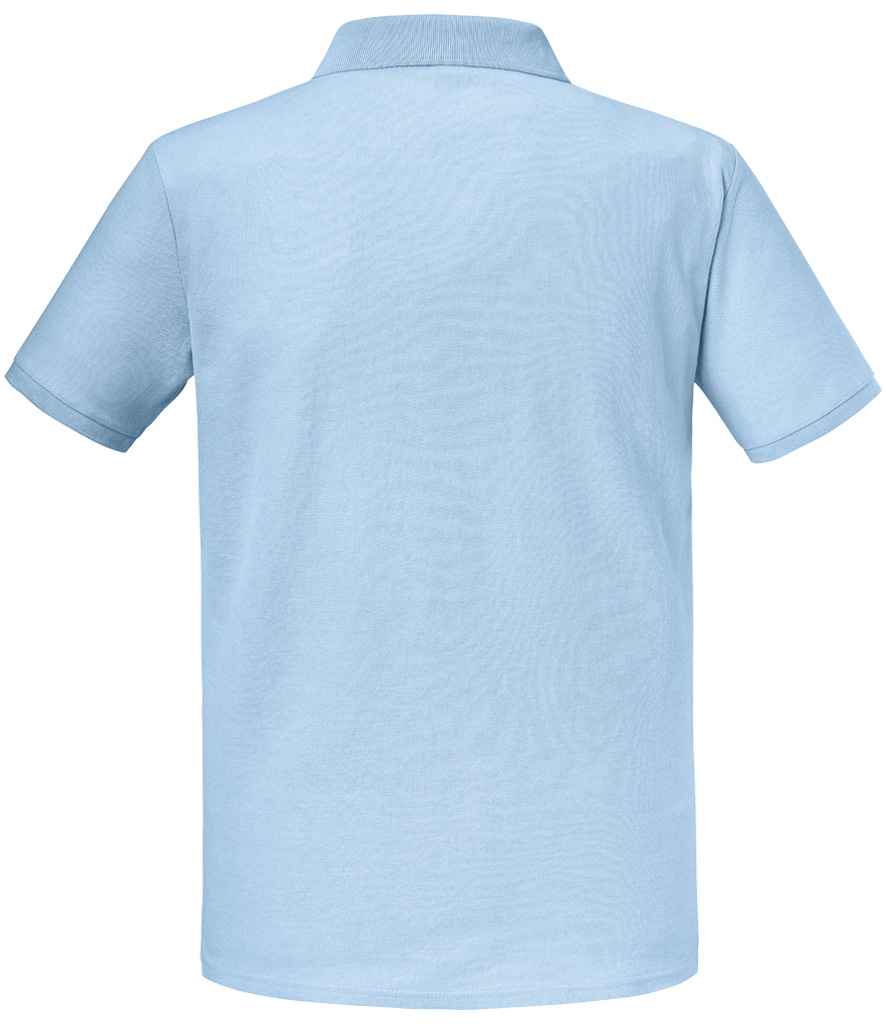 Russell Authentic Eco Piqué Polo Shirt | Sky Blue