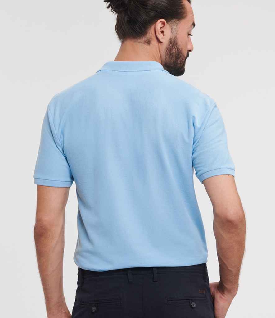 Russell Authentic Eco Piqué Polo Shirt | Sky Blue