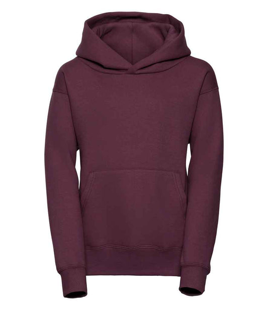 Russell Schoolgear Kids Hooded Sweatshirt | Burgundy