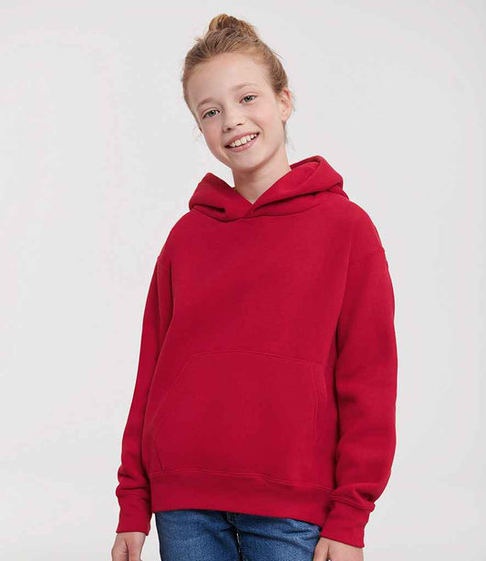 Russell Schoolgear Kids Hooded Sweatshirt | Classic Red