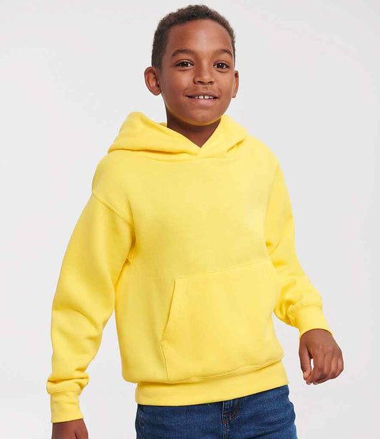 Russell Schoolgear Kids Hooded Sweatshirt | Yellow