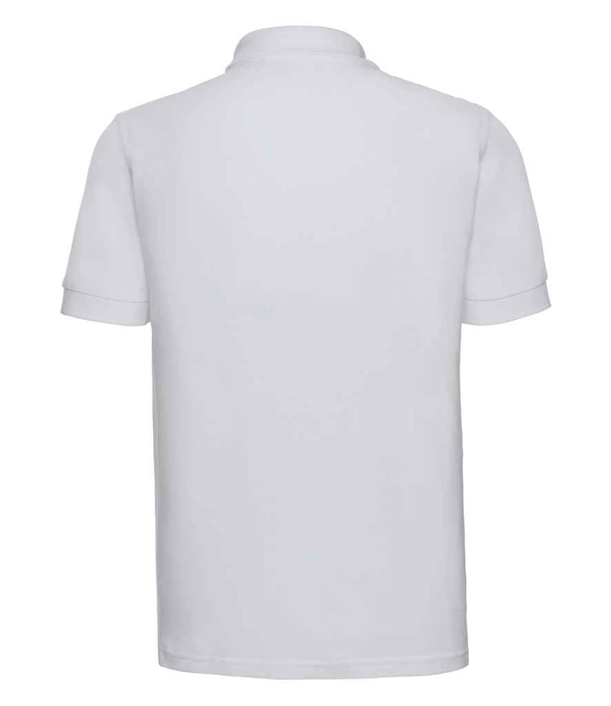 Russell Ultimate Cotton Piqué Polo Shirt | White