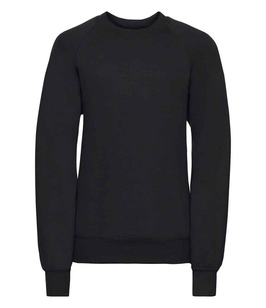 Russell Schoolgear Kids Raglan Sweatshirt | Black