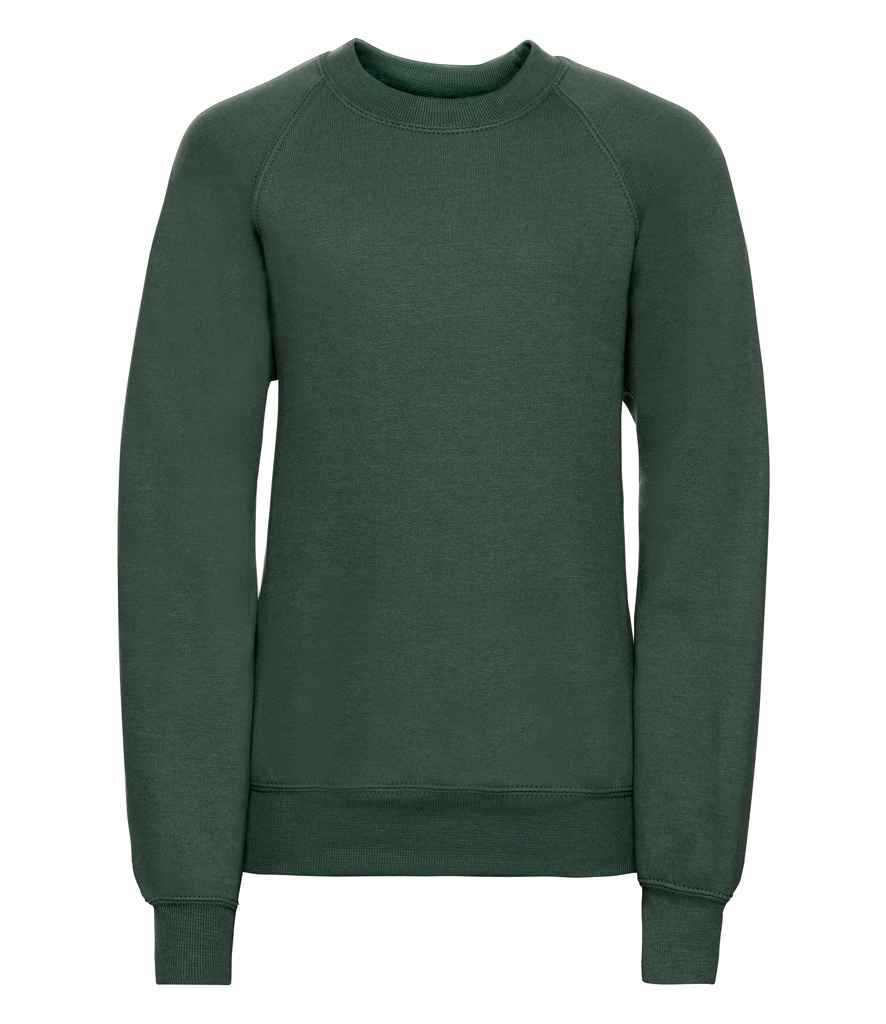 Russell Schoolgear Kids Raglan Sweatshirt | Bottle Green