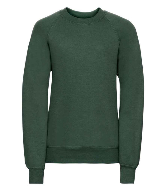 Russell Schoolgear Kids Raglan Sweatshirt | Bottle Green