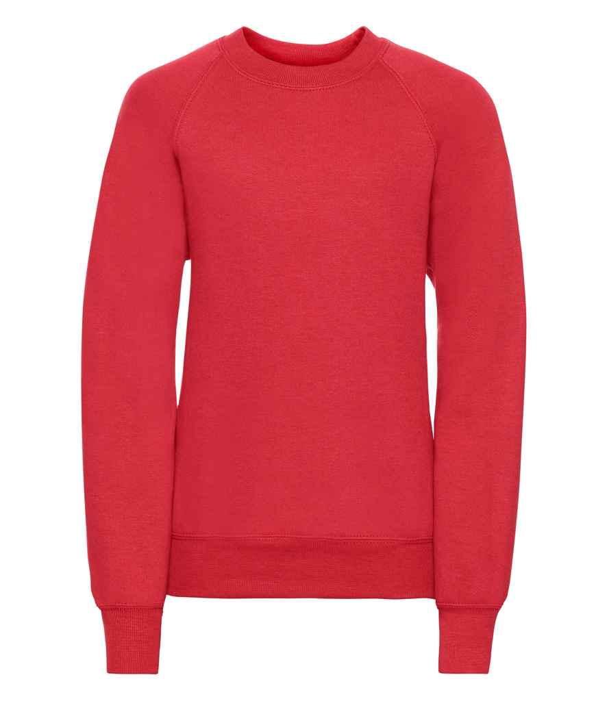Russell Schoolgear Kids Raglan Sweatshirt | Bright Red