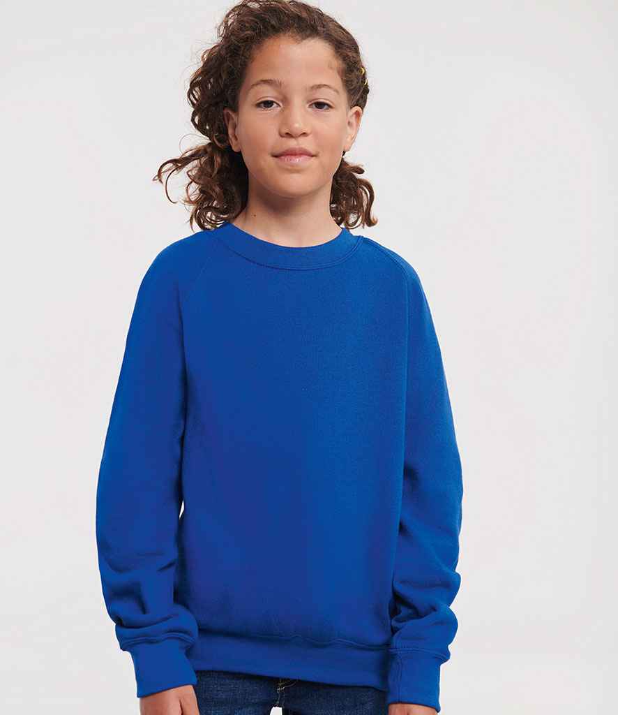 Russell Schoolgear Kids Raglan Sweatshirt | Bright Royal