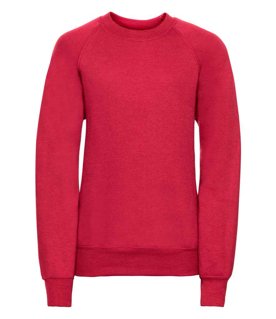 Russell Schoolgear Kids Raglan Sweatshirt | Classic Red