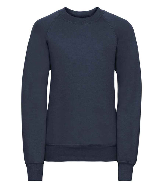 Russell Schoolgear Kids Raglan Sweatshirt | French Navy