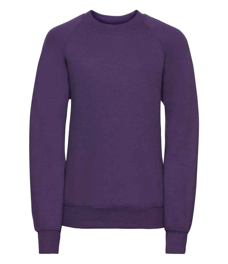 Russell Schoolgear Kids Raglan Sweatshirt | Purple