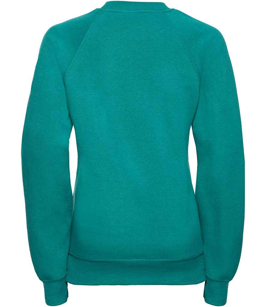 Russell Schoolgear Kids Raglan Sweatshirt | Winter Emerald