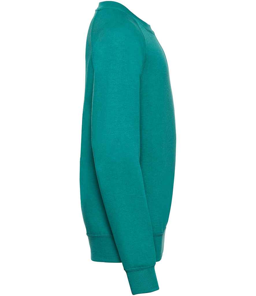 Russell Schoolgear Kids Raglan Sweatshirt | Winter Emerald