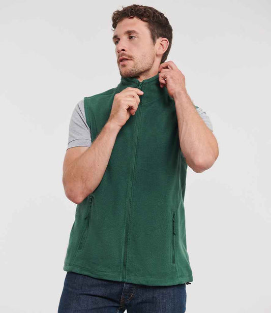 Russell Outdoor Fleece Gilet | Bottle Green