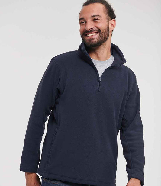 Russell Zip Neck Outdoor Fleece | French Navy