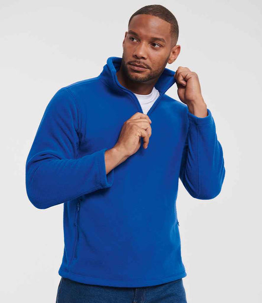 Russell Zip Neck Outdoor Fleece | Royal Blue